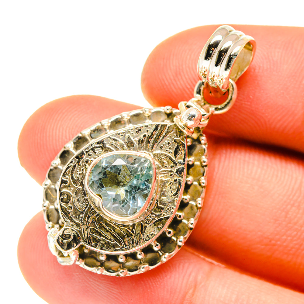 Blue Topaz Pendants handcrafted by Ana Silver Co - PD760727