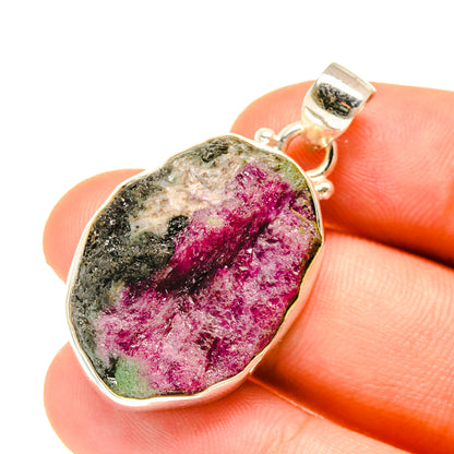 Ruby Zoisite Pendants handcrafted by Ana Silver Co - PD760728