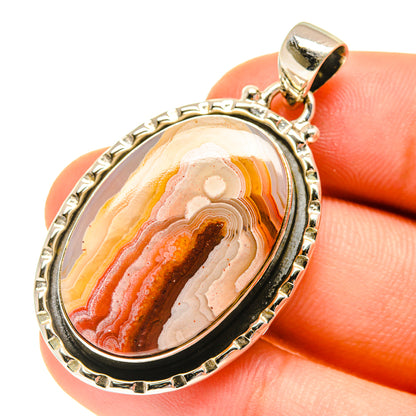 Crazy Lace Agate Pendants handcrafted by Ana Silver Co - PD760729