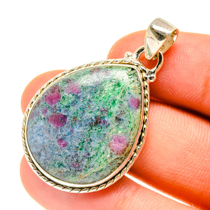 Ruby Fuchsite Pendants handcrafted by Ana Silver Co - PD760732