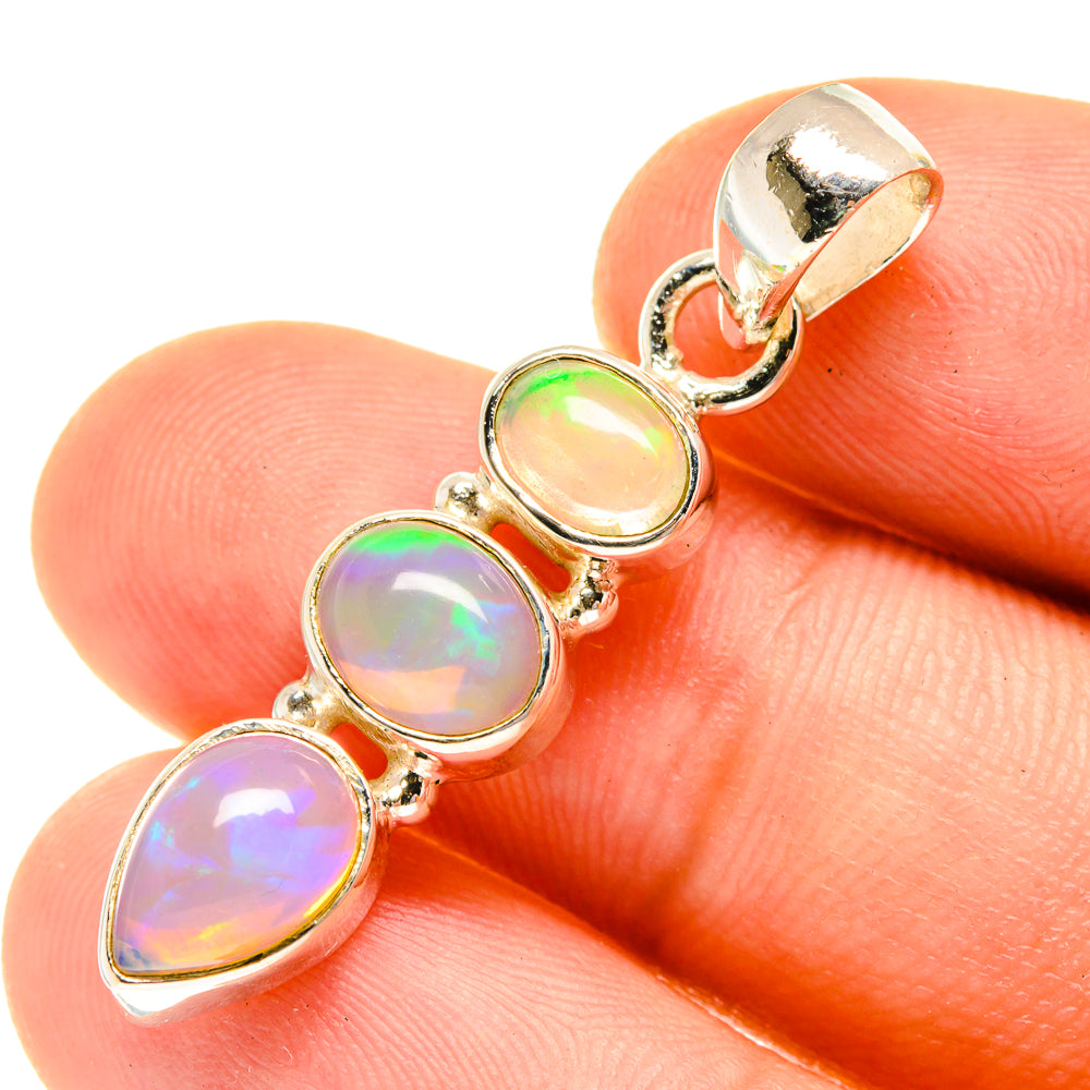 Ethiopian Opal Pendants handcrafted by Ana Silver Co - PD760737