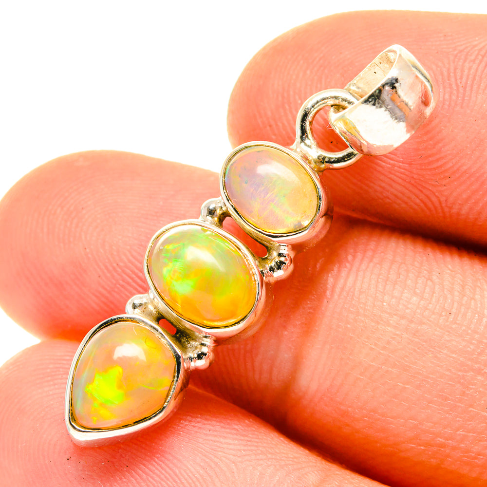 Ethiopian Opal Pendants handcrafted by Ana Silver Co - PD760740