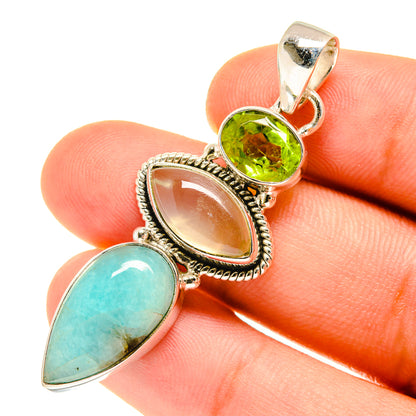 Peruvian Opal Pendants handcrafted by Ana Silver Co - PD760741