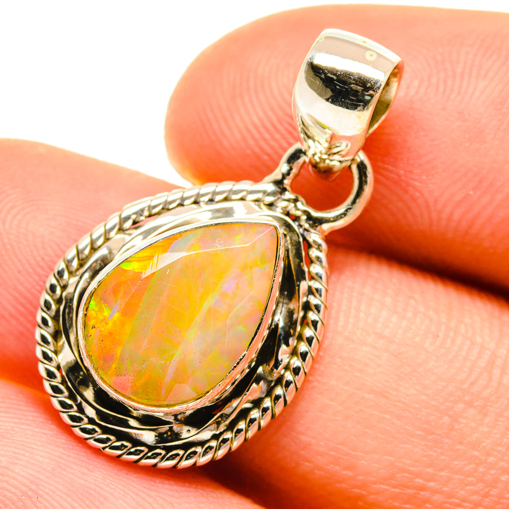 Ethiopian Opal Pendants handcrafted by Ana Silver Co - PD760744