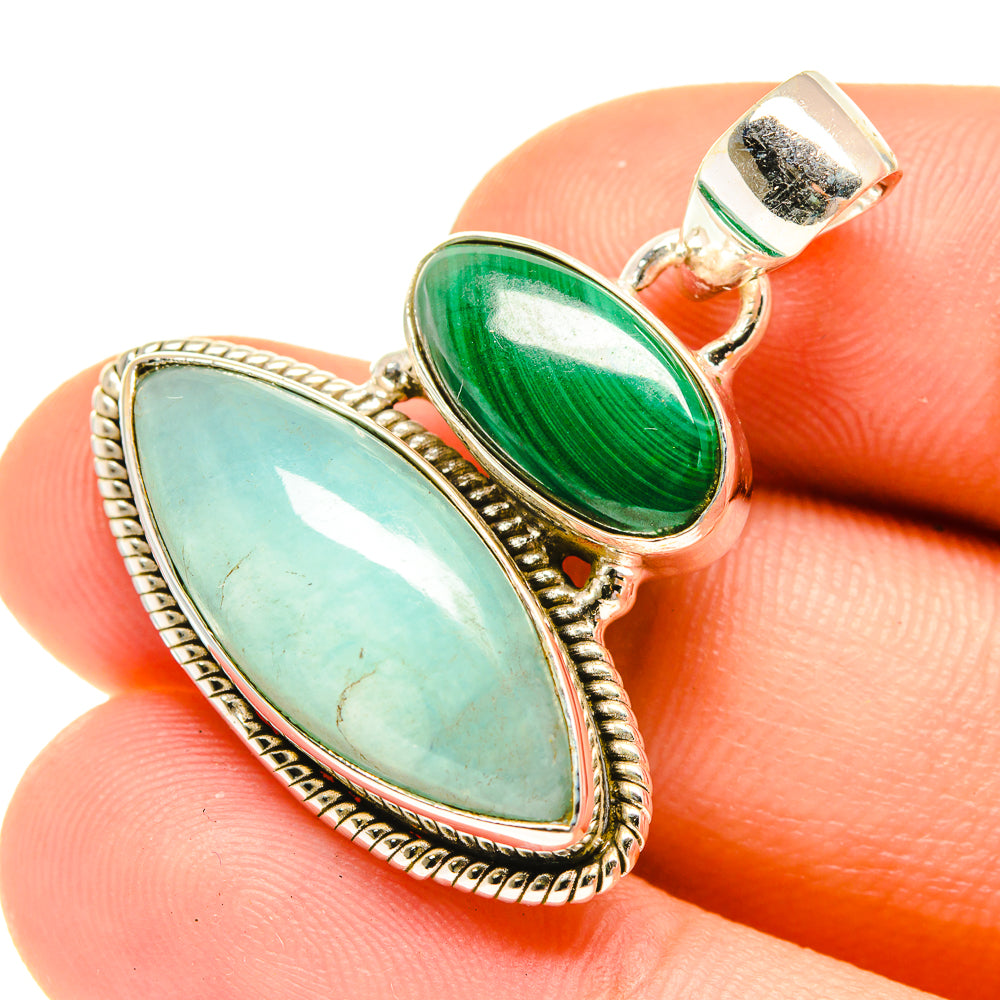Peruvian Opal Pendants handcrafted by Ana Silver Co - PD760746
