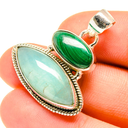 Peruvian Opal Pendants handcrafted by Ana Silver Co - PD760746