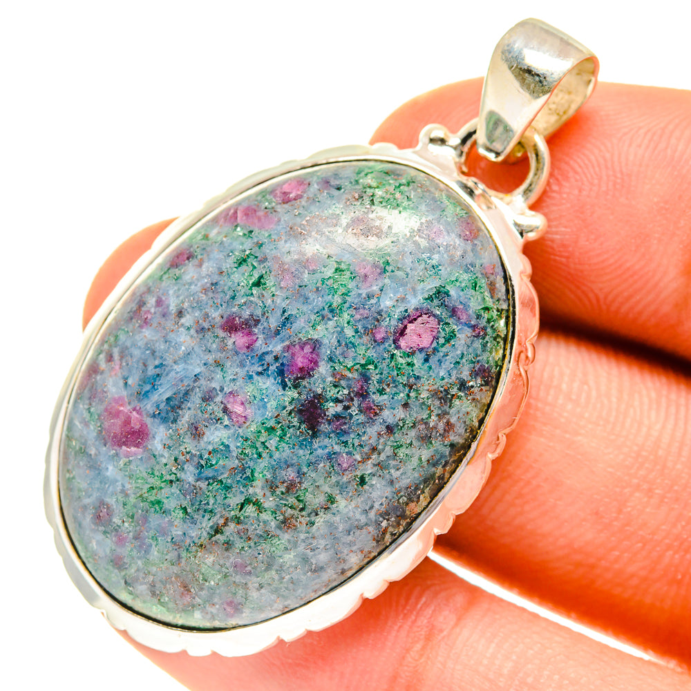 Ruby Fuchsite Pendants handcrafted by Ana Silver Co - PD760757
