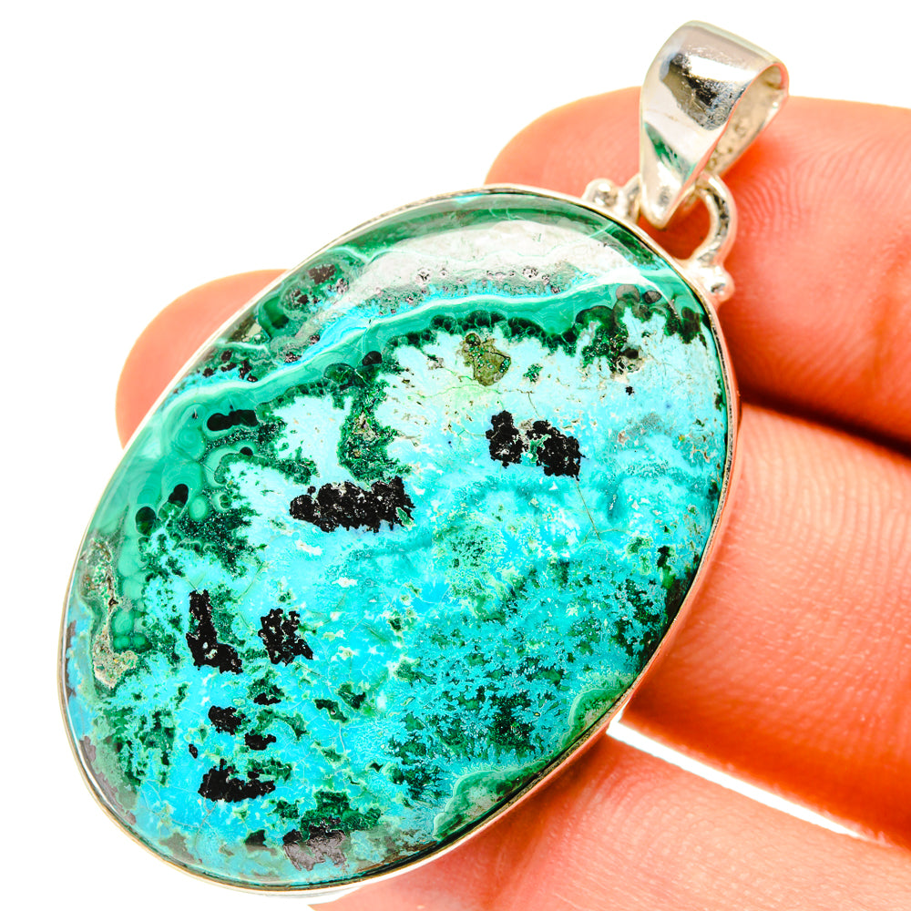 Chrysocolla Pendants handcrafted by Ana Silver Co - PD760761