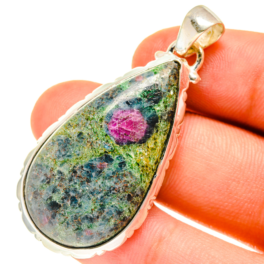 Ruby Fuchsite Pendants handcrafted by Ana Silver Co - PD760765