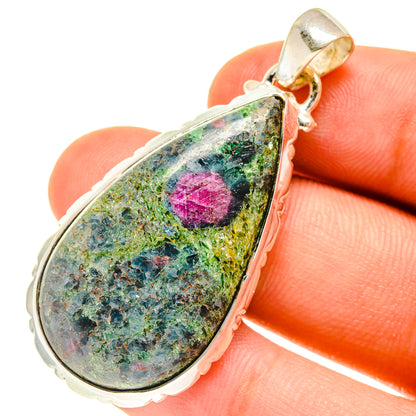 Ruby Fuchsite Pendants handcrafted by Ana Silver Co - PD760765