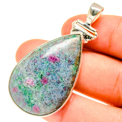 Ruby Fuchsite Pendants handcrafted by Ana Silver Co - PD760772