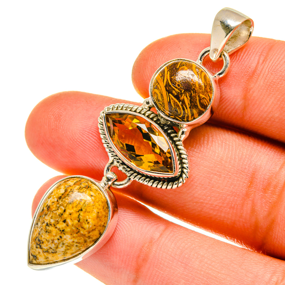 Picture Jasper Pendants handcrafted by Ana Silver Co - PD760781
