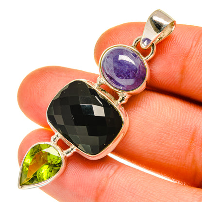 Black Onyx Pendants handcrafted by Ana Silver Co - PD760787
