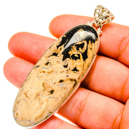 Peanut Wood Jasper Pendants handcrafted by Ana Silver Co - PD760793