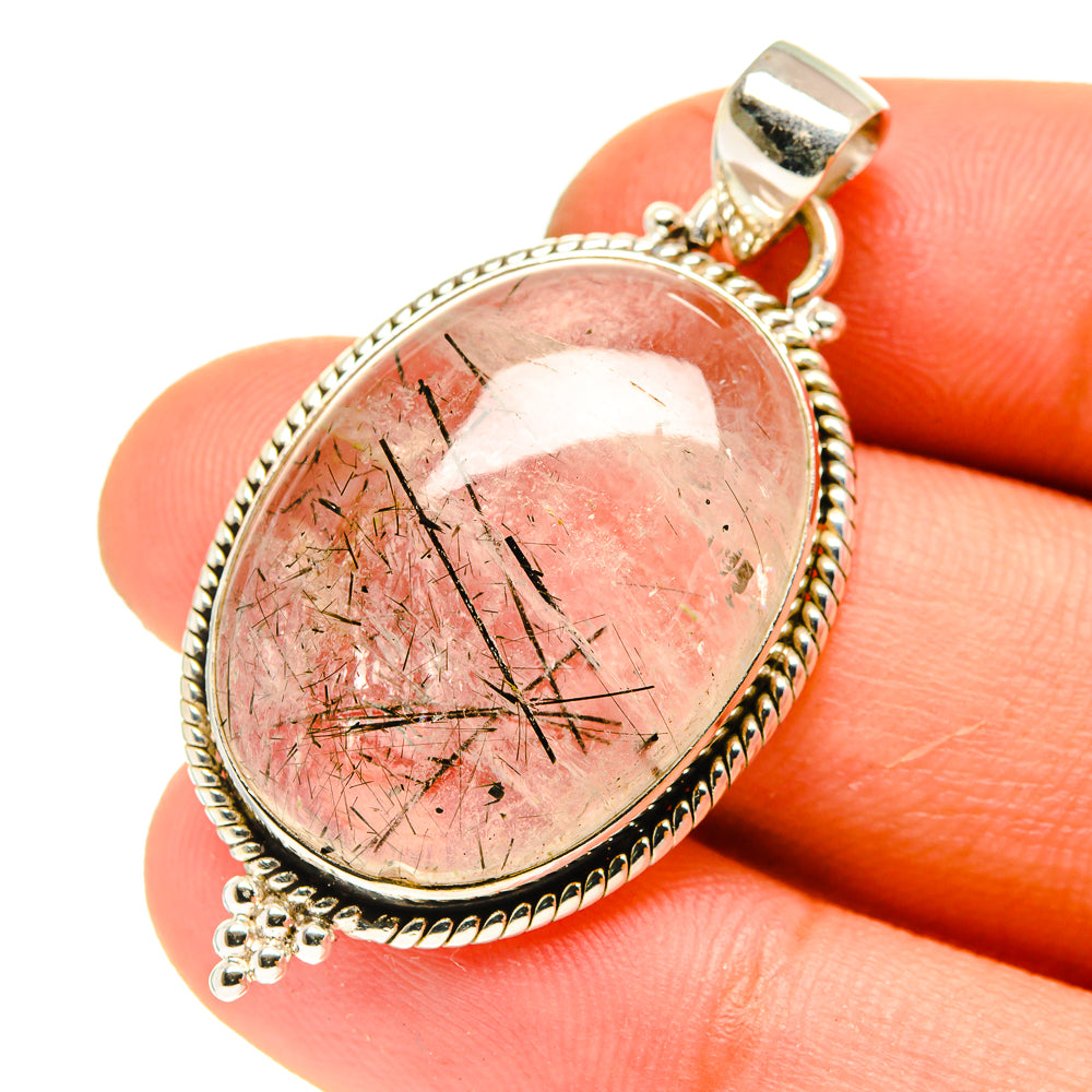 Tourmalinated Quartz Pendants handcrafted by Ana Silver Co - PD760802