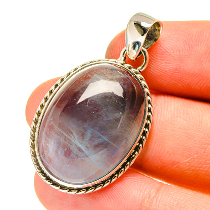 Blue Fluorite Pendants handcrafted by Ana Silver Co - PD760807