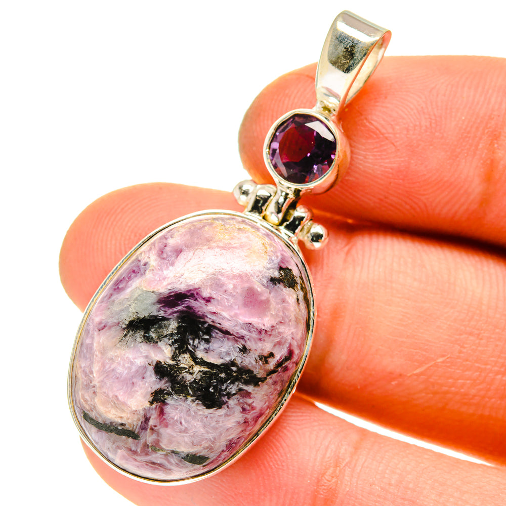 Charoite Pendants handcrafted by Ana Silver Co - PD760812
