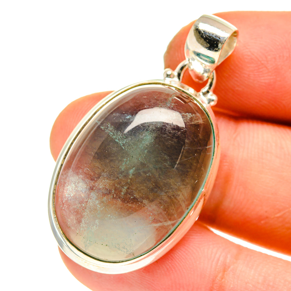 Blue Fluorite Pendants handcrafted by Ana Silver Co - PD760813