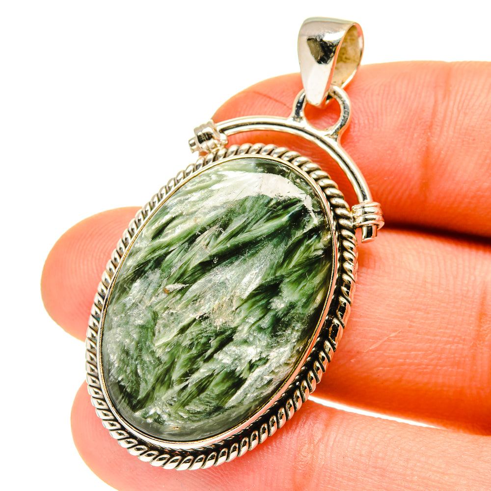 Seraphinite Pendants handcrafted by Ana Silver Co - PD760815