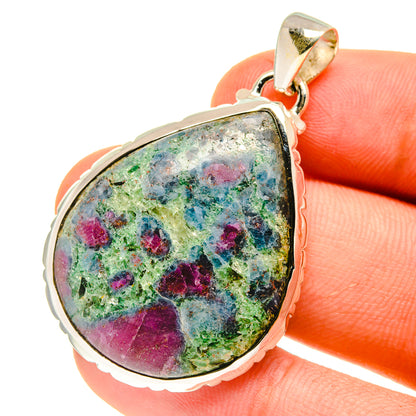 Ruby Fuchsite Pendants handcrafted by Ana Silver Co - PD760822