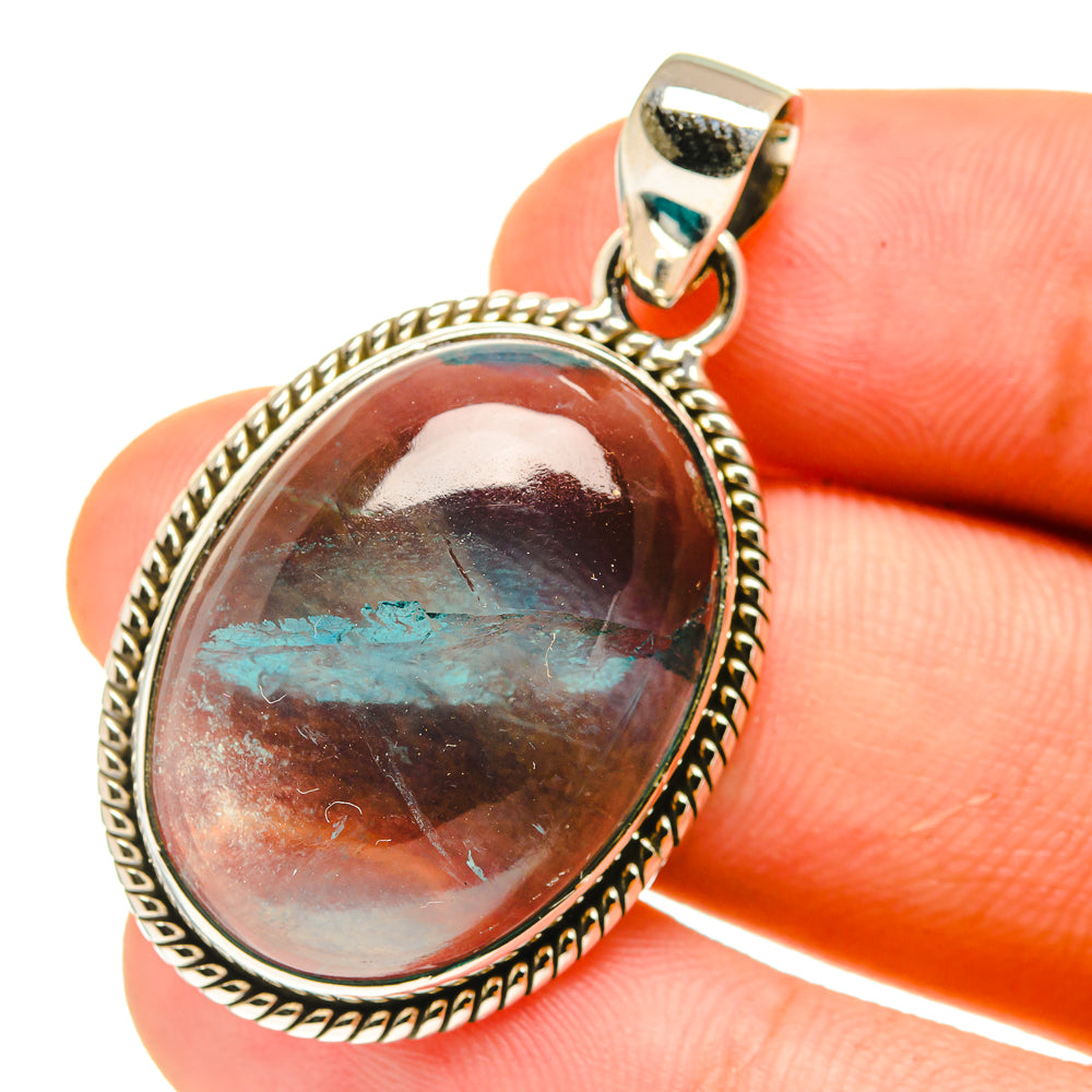 Blue Fluorite Pendants handcrafted by Ana Silver Co - PD760824