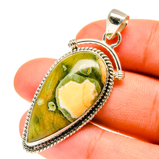 Rainforest Jasper Pendants handcrafted by Ana Silver Co - PD760842