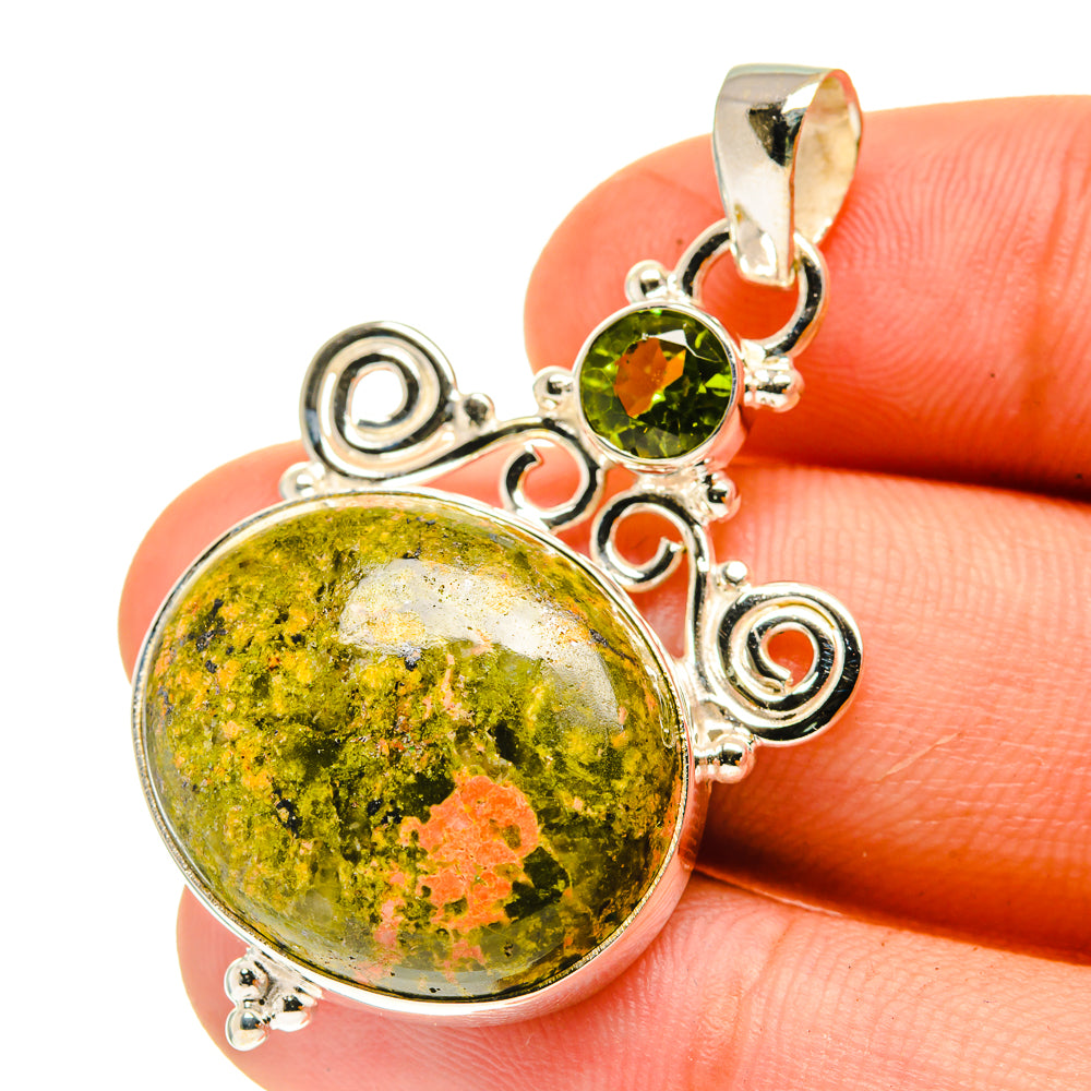 Unakite Pendants handcrafted by Ana Silver Co - PD760848