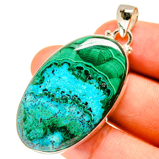 Chrysocolla Pendants handcrafted by Ana Silver Co - PD760853
