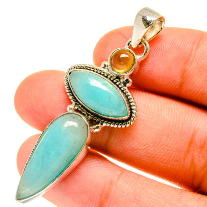 Peruvian Opal Pendants handcrafted by Ana Silver Co - PD760856