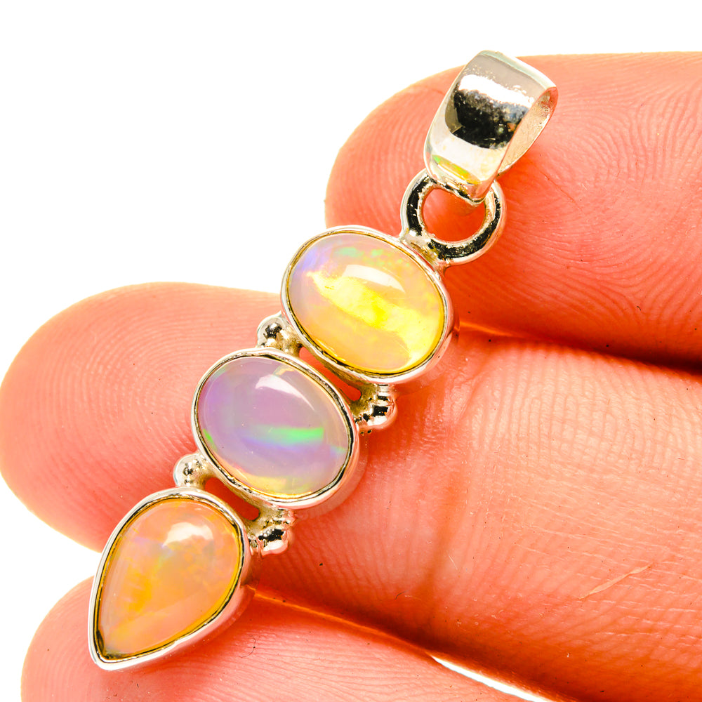 Ethiopian Opal Pendants handcrafted by Ana Silver Co - PD760861