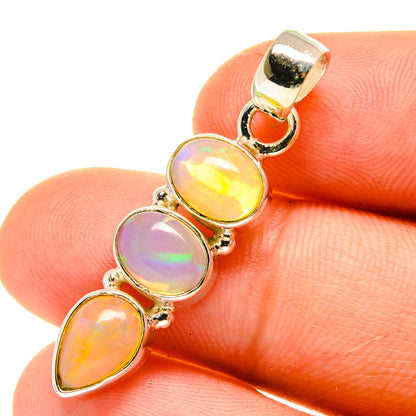 Ethiopian Opal Pendants handcrafted by Ana Silver Co - PD760861