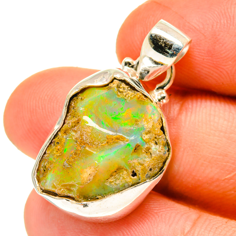Ethiopian Opal Pendants handcrafted by Ana Silver Co - PD760904