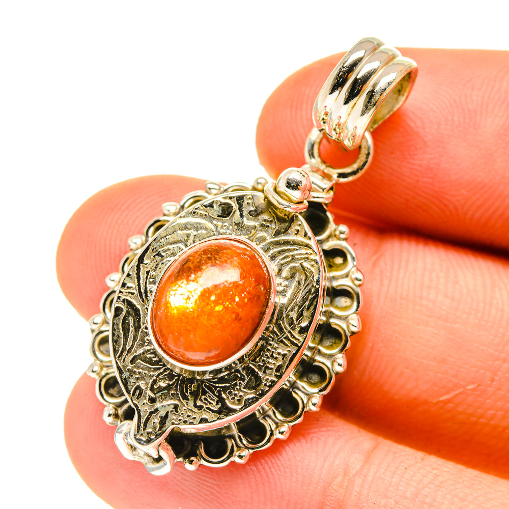Sunstone Pendants handcrafted by Ana Silver Co - PD760907