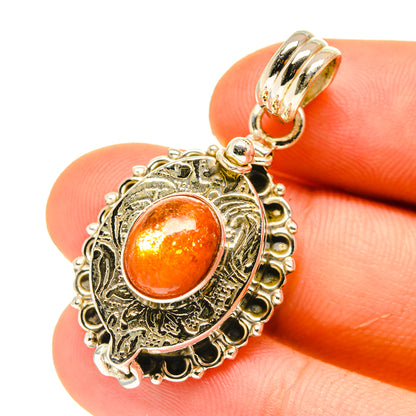 Sunstone Pendants handcrafted by Ana Silver Co - PD760907