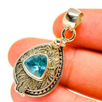 Blue Topaz Pendants handcrafted by Ana Silver Co - PD760911