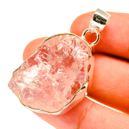Rose Quartz Pendants handcrafted by Ana Silver Co - PD760922