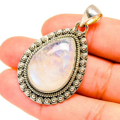 Rainbow Moonstone Pendants handcrafted by Ana Silver Co - PD7614
