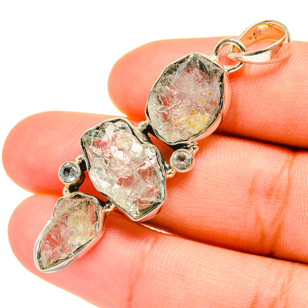 Aquamarine Pendants handcrafted by Ana Silver Co - PD7620