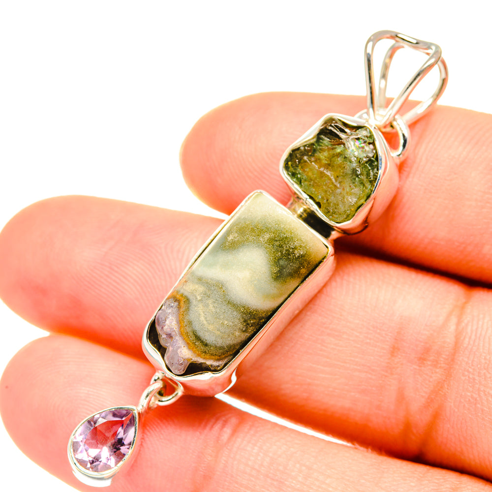 Amethyst Stalactite Pendants handcrafted by Ana Silver Co - PD7622