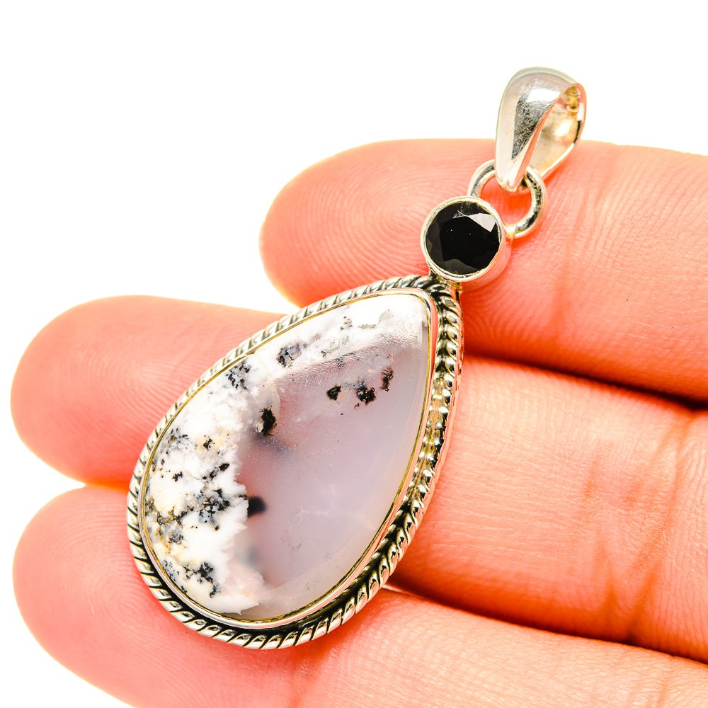 Dendritic Opal Pendants handcrafted by Ana Silver Co - PD7626