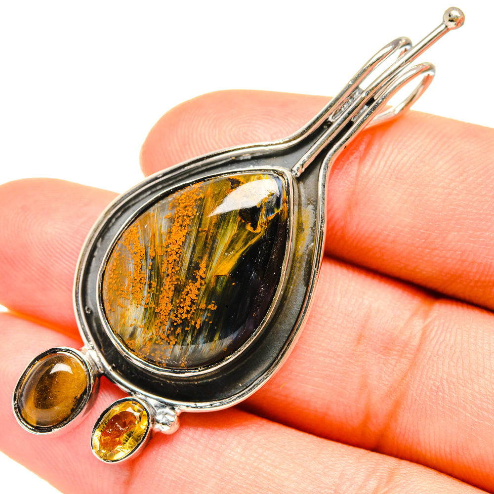 Pietersite Pendants handcrafted by Ana Silver Co - PD7635