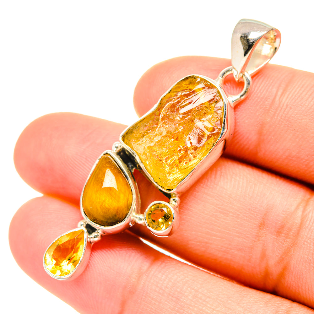 Citrine Pendants handcrafted by Ana Silver Co - PD7639