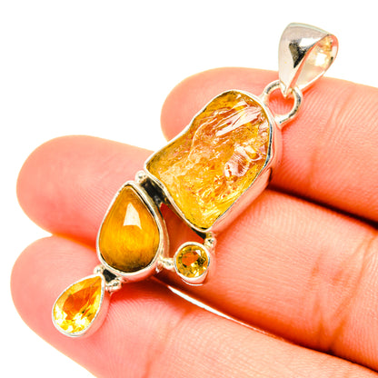 Citrine Pendants handcrafted by Ana Silver Co - PD7639