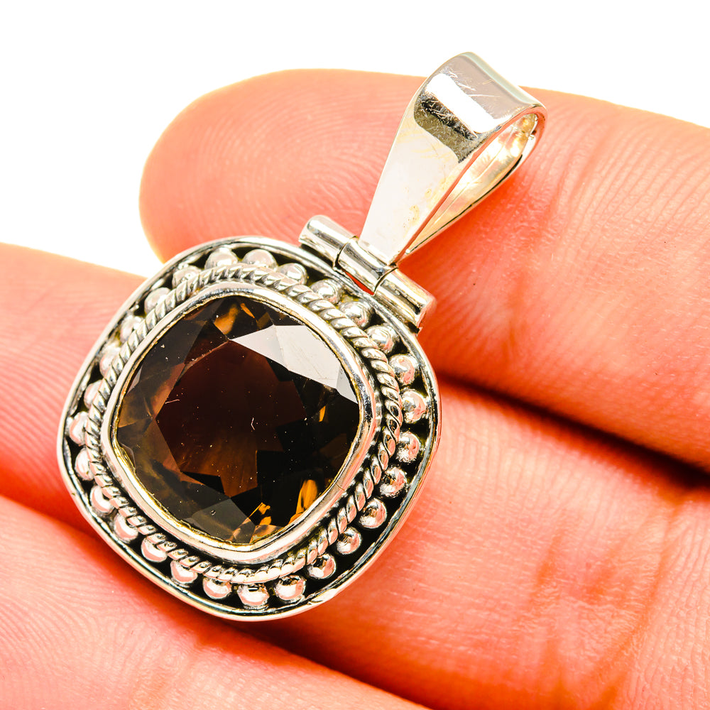 Smoky Quartz Pendants handcrafted by Ana Silver Co - PD7651