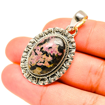Rhodonite Pendants handcrafted by Ana Silver Co - PD7653