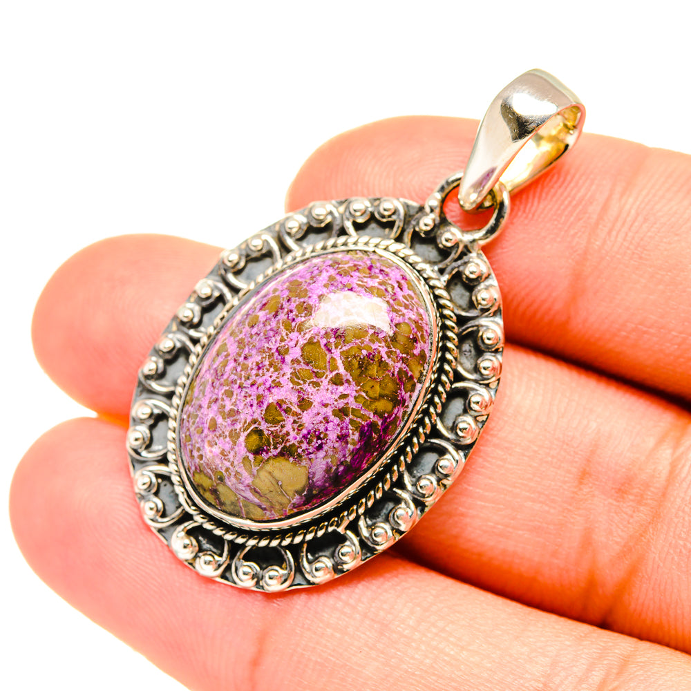 Stichtite Pendants handcrafted by Ana Silver Co - PD7654