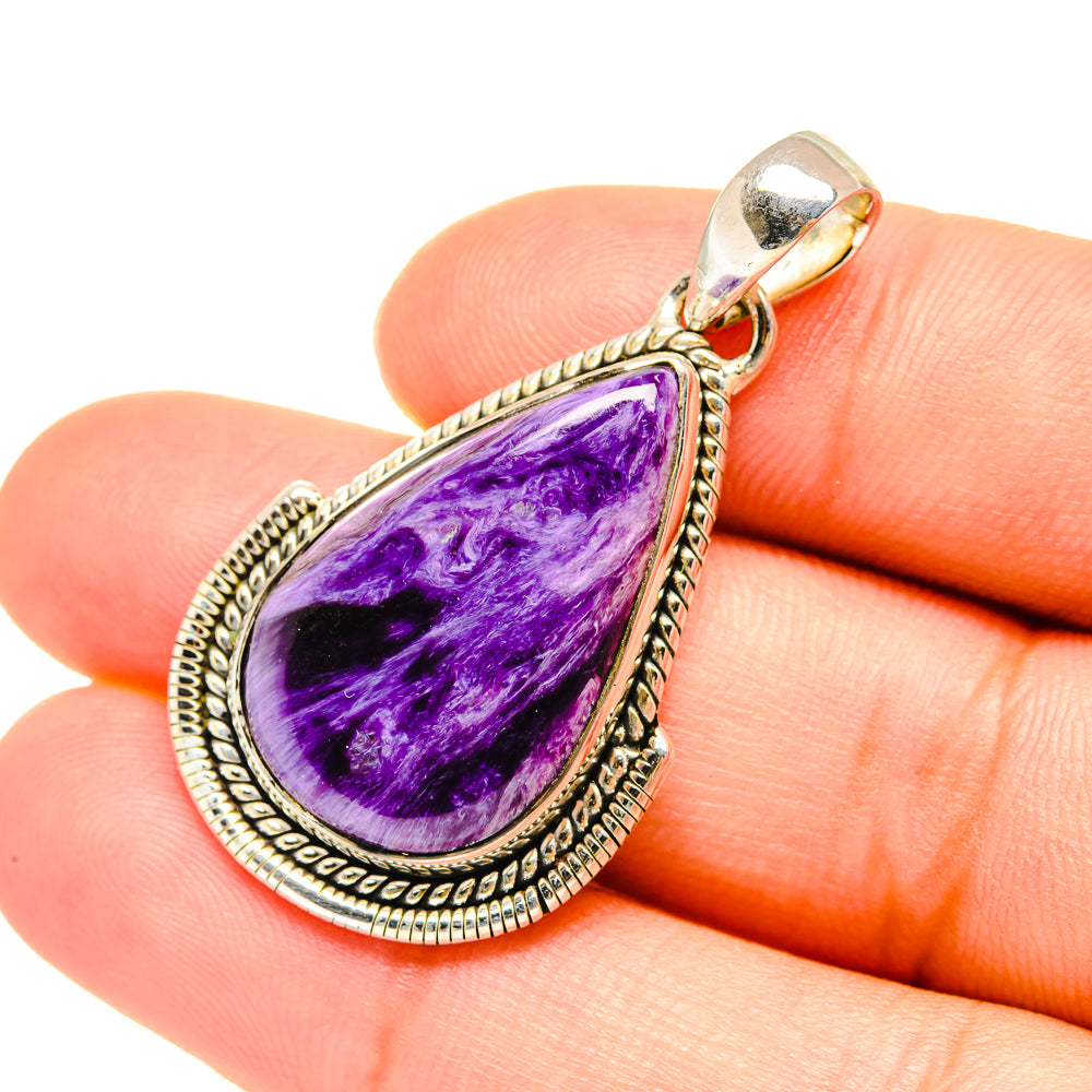 Charoite Pendants handcrafted by Ana Silver Co - PD7664