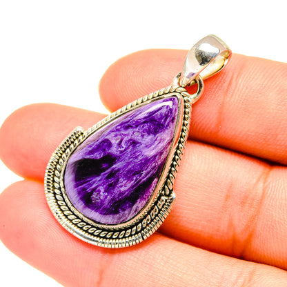 Charoite Pendants handcrafted by Ana Silver Co - PD7664