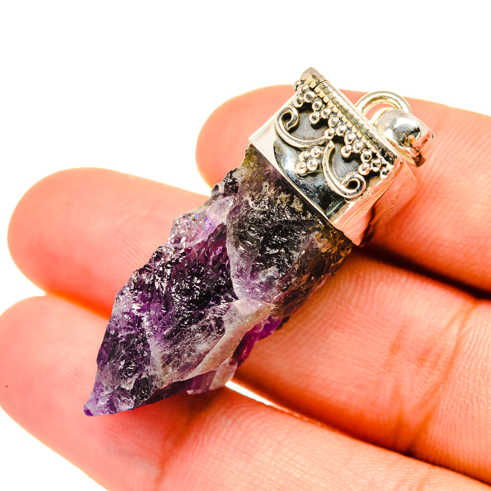 Amethyst Crystal Pendants handcrafted by Ana Silver Co - PD7670