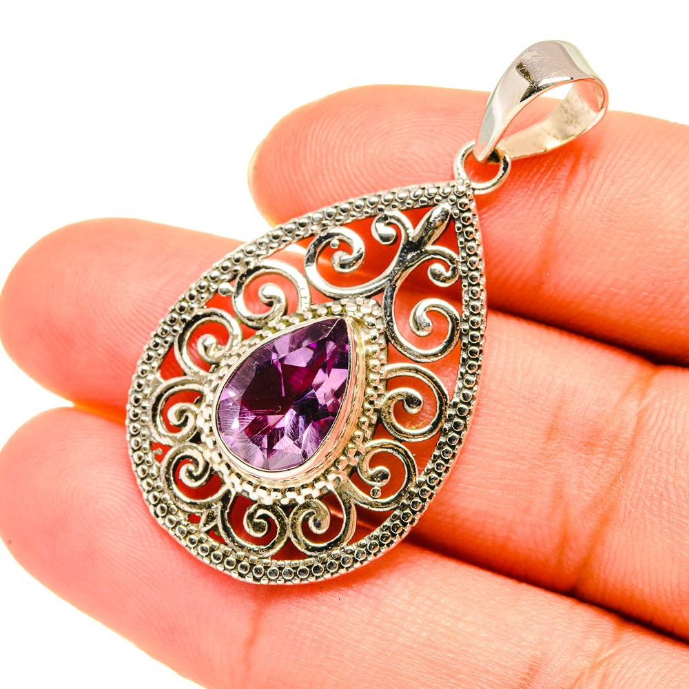 Amethyst Pendants handcrafted by Ana Silver Co - PD7675